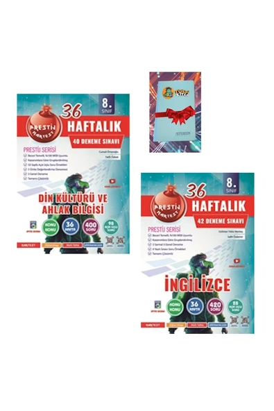 Nartest Yayınları 8. Sınıf Haftalık DİN KÜLTÜRÜ + İNGİLİZCE Denemeleri (DEFTER HEDİYE) ürün görseli 1