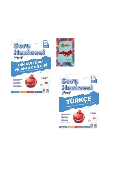 Nartest Yayınları 5. Sınıf Prestij DİN KÜLTÜRÜ + TÜRKÇE Soru Hazinesi (DEFTER HEDİYE) ürün görseli 1