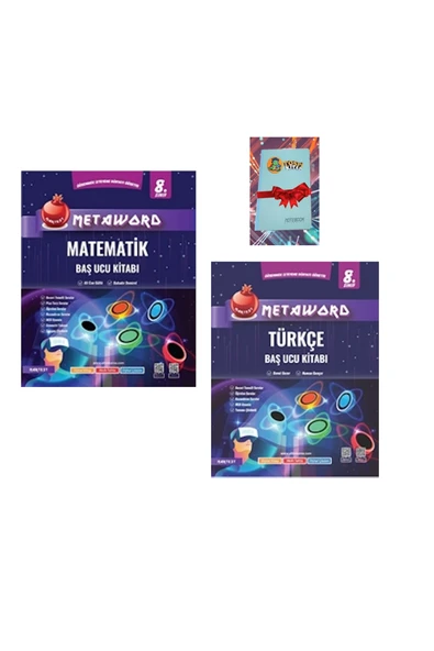 Nartest Yayınları 8. Sınıf Metaword TÜRKÇE + MATEMATİK (DEFTER HEDİYE) ürün görseli 1