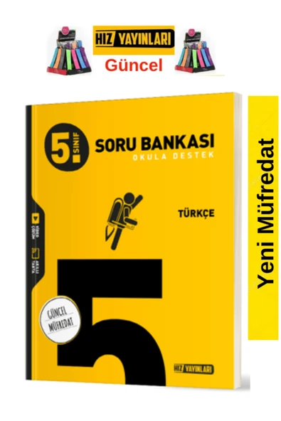 Hız ve Renk Yayınları Hız 5.Sınıf Yeni Müfredat Türkçe Soru Bankası +Kalemlik ürün görseli 1