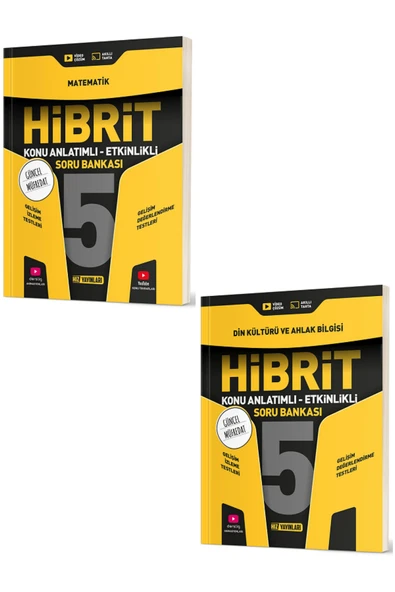 Evrensel İletişim Yayınları 5.sınıf Hız Yayınları Hibrit Matematik Din Kültürü Konu Anlatımlı Etkinlikli Soru / 2 Kitap ürün görseli 1