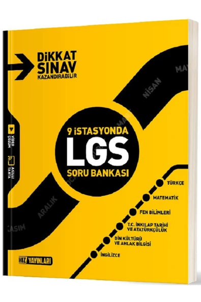 Evrensel İletişim Yayınları 8.Sınıf Hız Yayınları 9 İstasyonda LGS Soru Bankası / Tüm Dersler - Dikkat Sınav Kazandırabilir ürün görseli 1