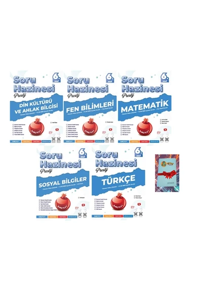 Nartest Yayınları 6. Sınıf Prestij FULL SETTT Soru Hazinesi (DEFTER HEDİYE) ürün görseli 1