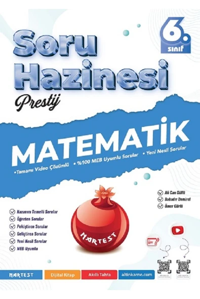 Nartest Yayınları 6. Sınıf Prestij Matematik Soru Hazinesi ürün görseli 1