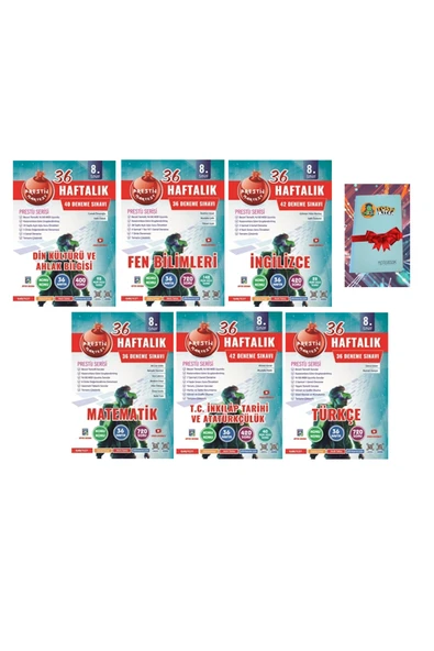 Nartest Yayınları 8. Sınıf Haftalık FULL SETTT Denemeleri (DEFTER HEDİYE) ürün görseli 1