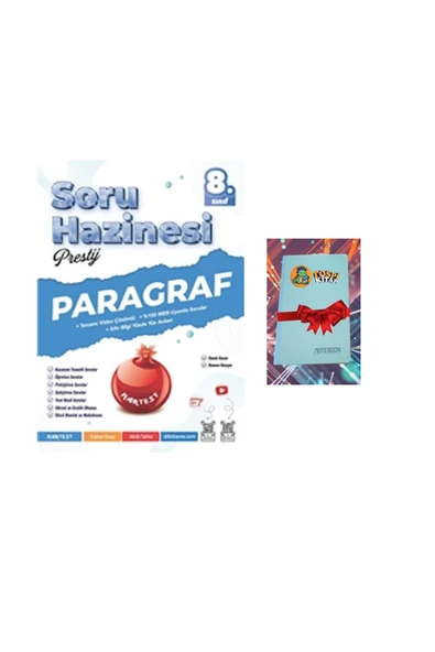 Nartest Yayınları 8. Sınıf Prestij PARAGRAF Soru HAZNESİ (DEFTER HEDİYE) ürün görseli 1
