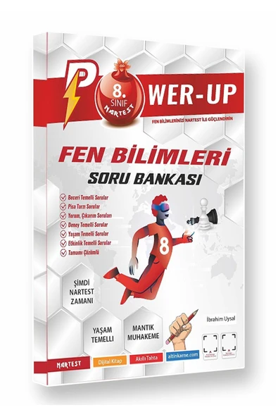 Nartest Yayınevi 8. Sınıf Power-up Fen Bilimleri Soru Bankası / Ibrahim Uysal / ürün görseli 1