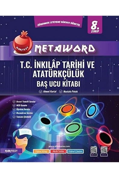 Nartest Yayınevi 8. Sınıf T.C. İnkılap Tarihi ve Atatürkçülük Metaword Baş Ucu Kitabı / 9786257865524 ürün görseli 1