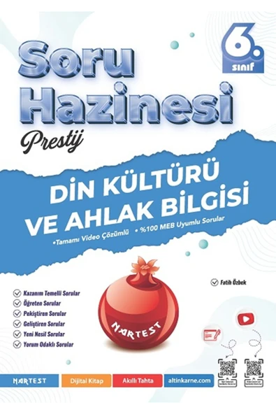 Nartest Yayınları 6. Sınıf Prestij Din Kültürü Ve Ahlak Bilgisi Soru Hazinesi ürün görseli 1