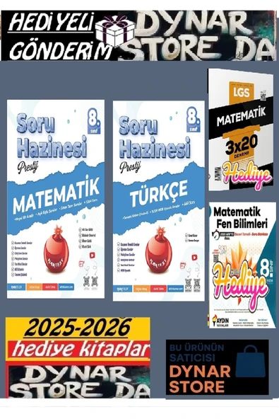 Nartest Yayınları 8. Sınıf Prestij Matematik Türkçe Soru Hazinesi 2026 ürün görseli 1