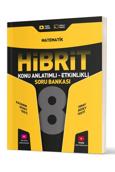 Evrensel İletişim Yayınları 8.Sınıf Hız Yayınları HİBRİT Matematik Konu Anlatımlı Etkinlikli Soru Bankası / Kazanım Düzey Testi ürün görseli 1