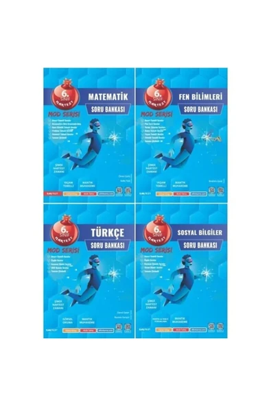 NARTEST 6.sınıf Mod Serisi 4'lü Soru Bankası Seti - Nartest 6 Mod - Yeni ürün görseli 1