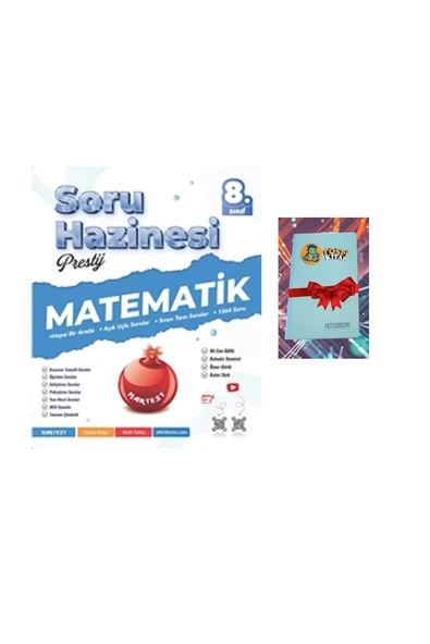 Nartest Yayınları 8. Sınıf Prestij MATEMATİK Soru HAZNESİ (DEFTER HEDİYE) ürün görseli 1