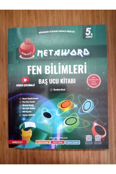 Nartest Yayınları 5. Sınıf Mateword Fen Bilimleri Başucu Kİtabı ürün görseli 1