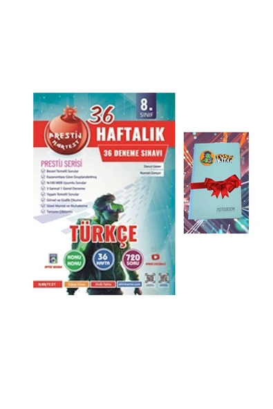Nartest Yayınları 8. Sınıf Haftalık TÜRKÇE Denemeleri (DEFTER HEDİYE) ürün görseli 1