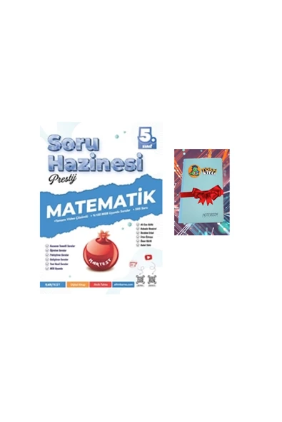 Nartest Yayınları 5. Sınıf Prestij MATEMATİK Soru Hazinesi (DEFTER HEDİYE) ürün görseli 1
