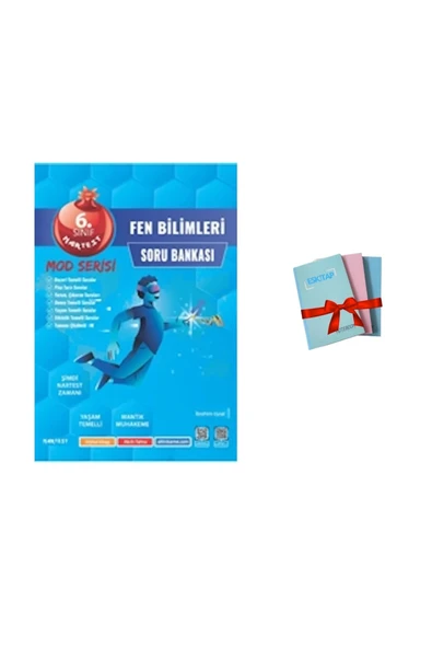 Nartest Yayınları 6. Sınıf Mod FEN BİLİMLERİ Soru Bankası ( 1 ADET NOT DEFTERİ HEDİYE) ürün görseli 1