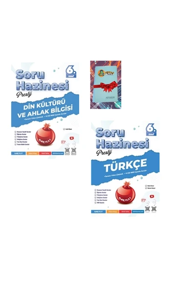 Nartest Yayınları 6. Sınıf Prestij DİN KÜLTÜRÜ + TÜRKÇE Soru Hazinesi (DEFTER HEDİYE) ürün görseli 1