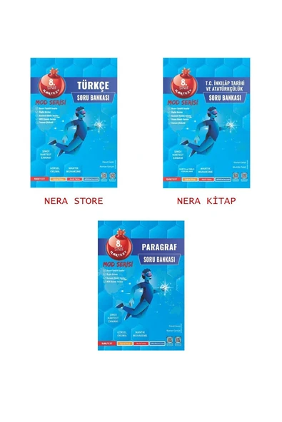 Nartest Yayınları Nartest 8. Sınıf Yeni Nesil Türkçe-paragraf-t.c. Inkılap Tarihi Ve Atatürkçülük Mod Soru B( 3lü Set) ürün görseli 1