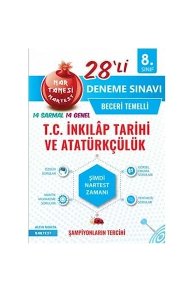 Nartest Yayınları 8. Sınıf Nar Tanesi Inkılap 28 Deneme ürün görseli 1
