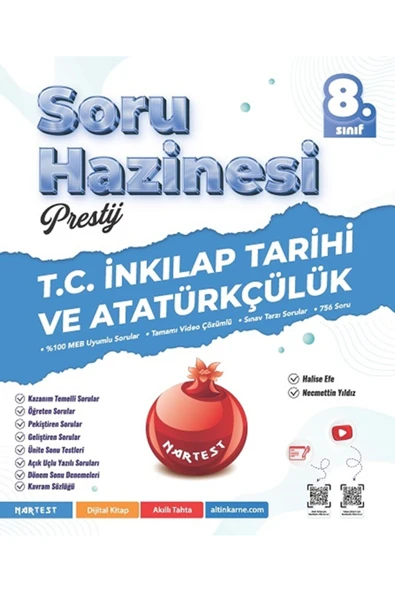 Nartest Yayınları 8. Sınıf Prestij T.c. İnkılap Tarihi Ve Atatürkçülük Soru Hazinesi ürün görseli 1