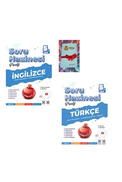 Nartest Yayınları 5. Sınıf Prestij İNGİLİZCE + TÜRKÇE Soru Hazinesi (DEFTER HEDİYE) ürün görseli 1