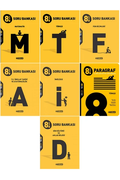 Evrensel İletişim Yayınları 8.Sınıf Hız Yayınları Soru Bankaları - Matematik + Türkçe + Fen + İnkılap + İngilzice / 7 KİTAP SET ürün görseli 1