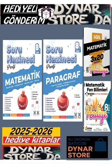 Nartest Yayınları 8. Sınıf Prestij Matematik Paragraf Soru Hazinesi 2026 ürün görseli 1