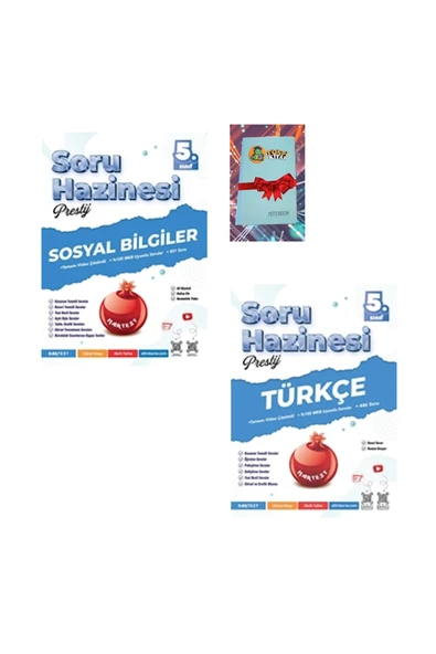 Nartest Yayınları 5. Sınıf Prestij SOSYAL BİLGİLER + TÜRKÇE Soru Hazinesi (DEFTER HEDİYE) ürün görseli 1