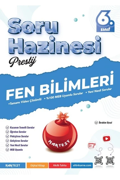 Nartest Yayınları 6. Sınıf Prestij Fen Bilimleri Soru Hazinesi ürün görseli 1