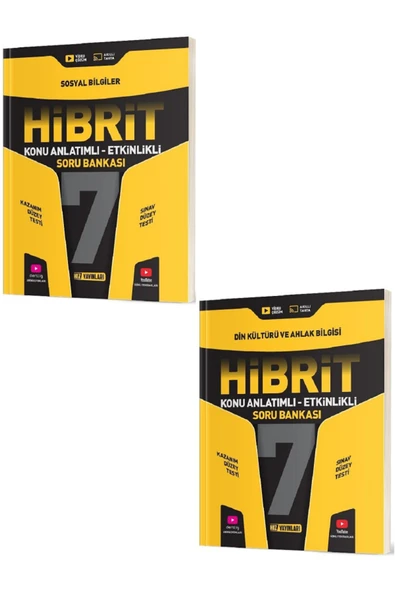 Evrensel İletişim Yayınları 7.Sınıf Hız Yayınları HİBRİT Sosyal Bilgiler + Din Kültürü Konu Anlatımlı Etkinlikli Soru / 2 KİTAP ürün görseli 1
