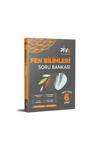 Piva Yayınları 6. Sınıf Piva Fen Bilimleri Yeni Nesil Soru Bankası ürün görseli 1