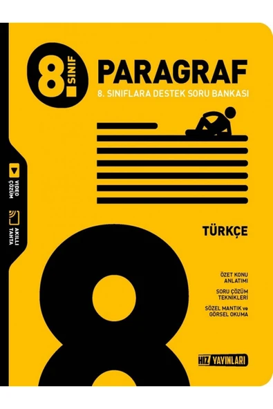 Evrensel İletişim Yayınları 8.Sınıf Hız Yayınları Paragraf Soru Bankası / Video Çözümlü - YENİİ - Güncel ürün görseli 1