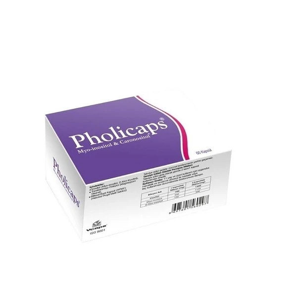 Pholicaps Myo-İnositol + D-Kiro-İnositol 60 Kapsül ürün görseli 1