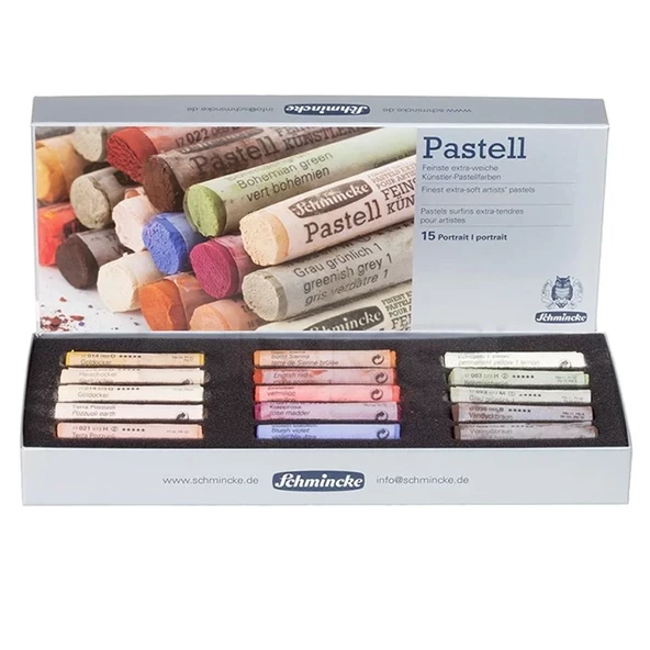 Schmincke Soft Pastel Boya Seti Portrait 15li ürün görseli 1