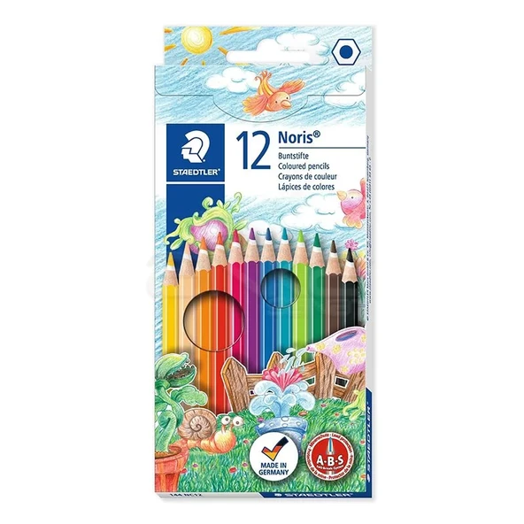 Staedtler Noris Kuru Boya Kalem Seti 12li 144NC12 ürün görseli 1