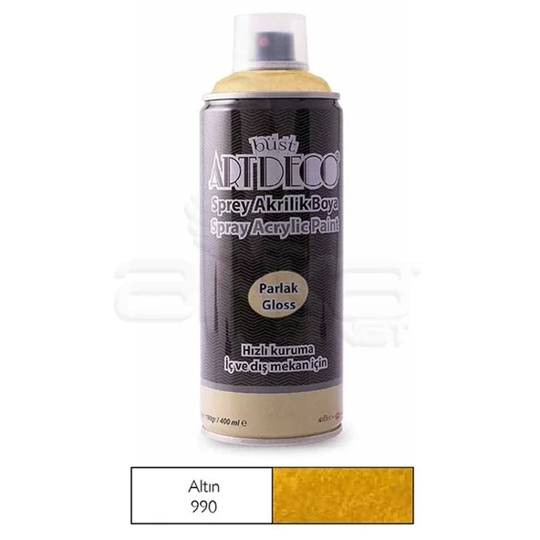 Artdeco Akrilik Sprey Boya 400ml 990 Altın ürün görseli 1