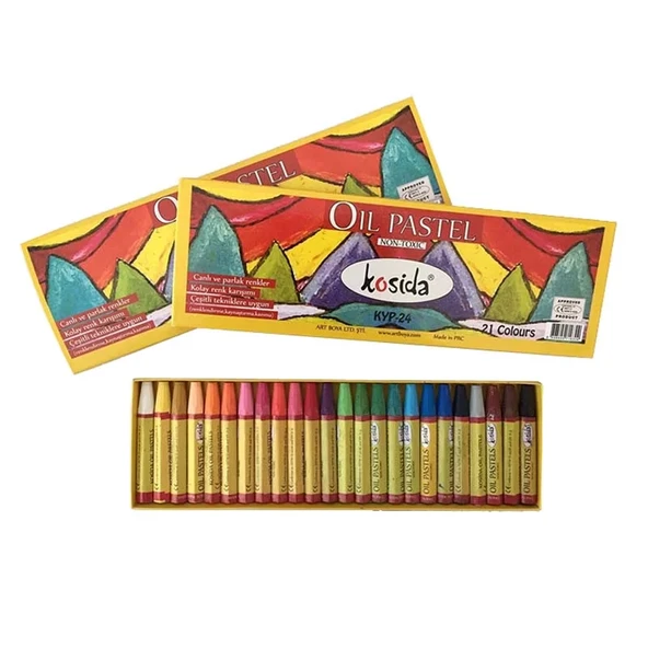 Ponart - Kosida Oil Pastel 24 Renk Yağlı Pastel Boya ürün görseli 1