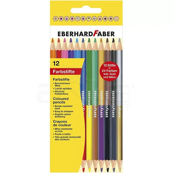 Eberhard Faber Çift Taraflı Kuru Boya Kalemi 3mm 12li 514811 ürün görseli 1