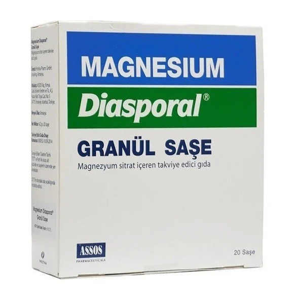 Magnesium Diasporal Granül 20 Saşe ürün görseli 1