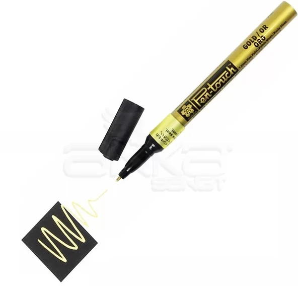 Sakura Pen-touch Marker Kalem 0,7 (Extra Fine) Altın ürün görseli 1