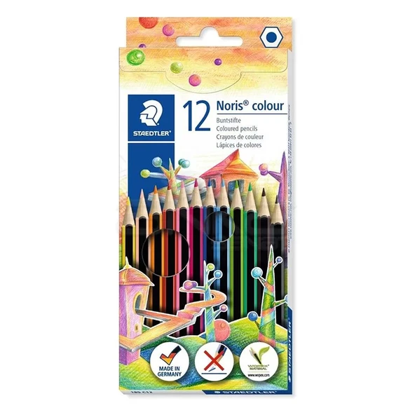 Staedtler Noris Wopex Kuru Boya Kalem Seti 12li 185C12 ürün görseli 1