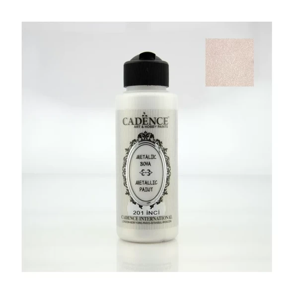 Cadence Metalik Boya 120 ml 201 İnci ürün görseli 1