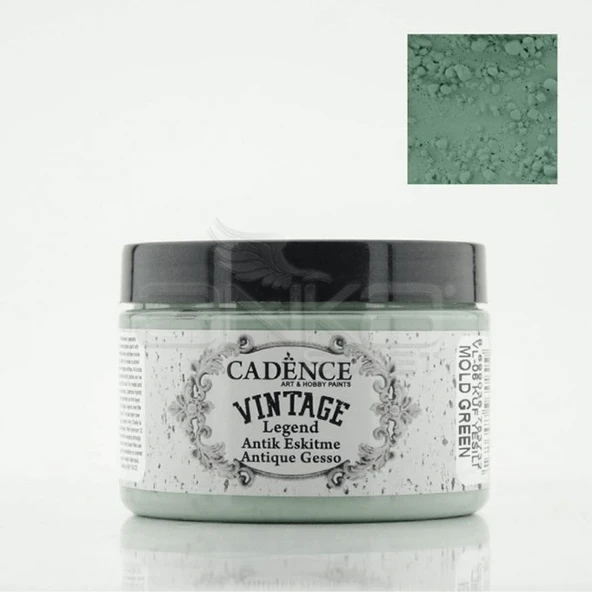 Cadence Vintage Antik Eskitme Boyası 150ml 06 Küf Yeşili ürün görseli 1