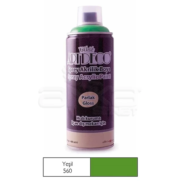 Artdeco Akrilik Sprey Boya 400ml 560 Yeşil ürün görseli 1