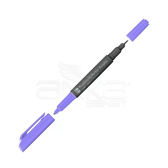 Marabu Graphix Permanent Marker Çift Uçlu 1.0mm-0.5mm 226 Pastel Lilac ürün görseli 1