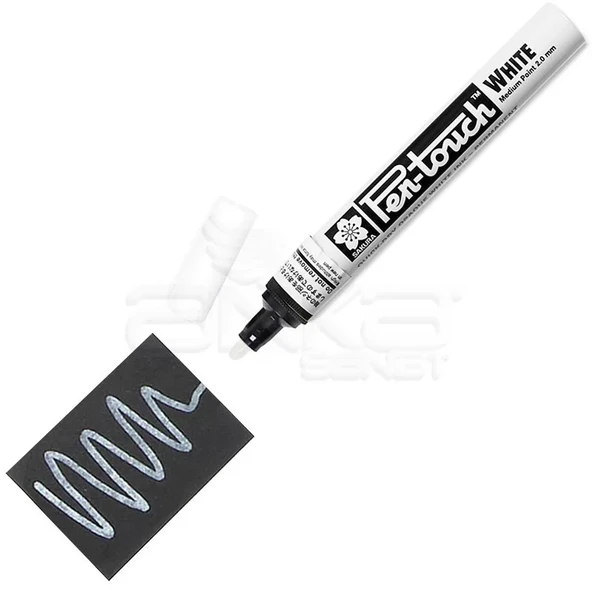 Sakura Pen-touch Marker Kalem 2mm (Medium) Beyaz ürün görseli 1