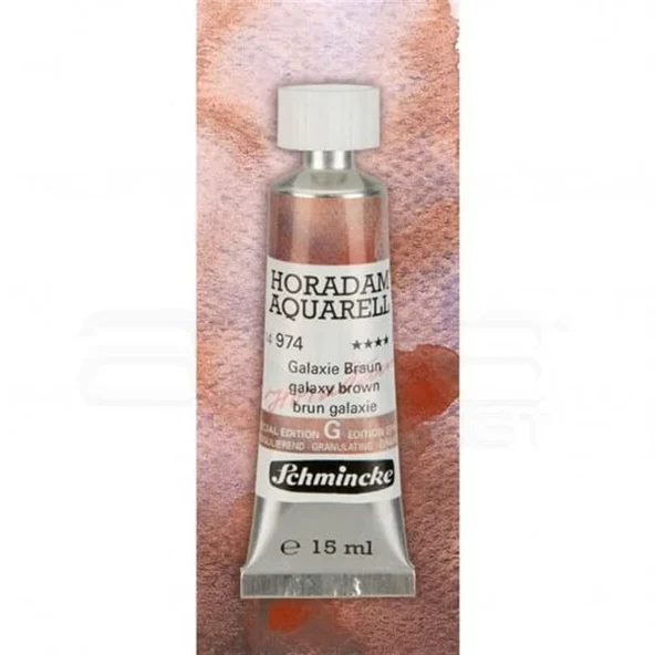 Schmincke Horadam Aquarell Tube 15ml Super Granulation 974 Galaxy Brown ürün görseli 1
