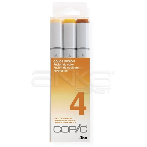 Copic Sketch Marker Color Fusion 3lü Set 4 ürün görseli 1