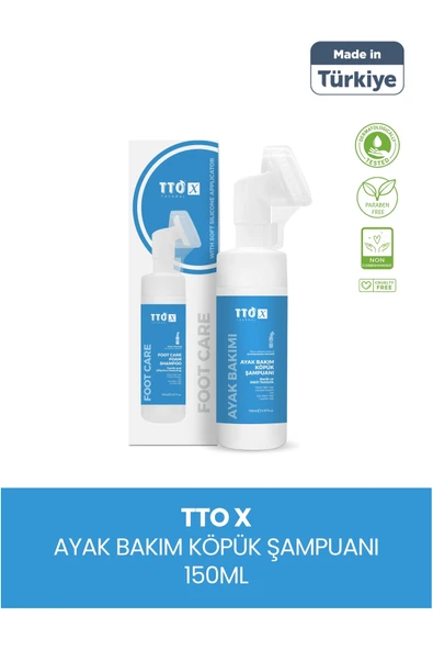 Tto X Aplikatörlü Köpük Ayak Bakım Şampuanı 150ml ürün görseli 1